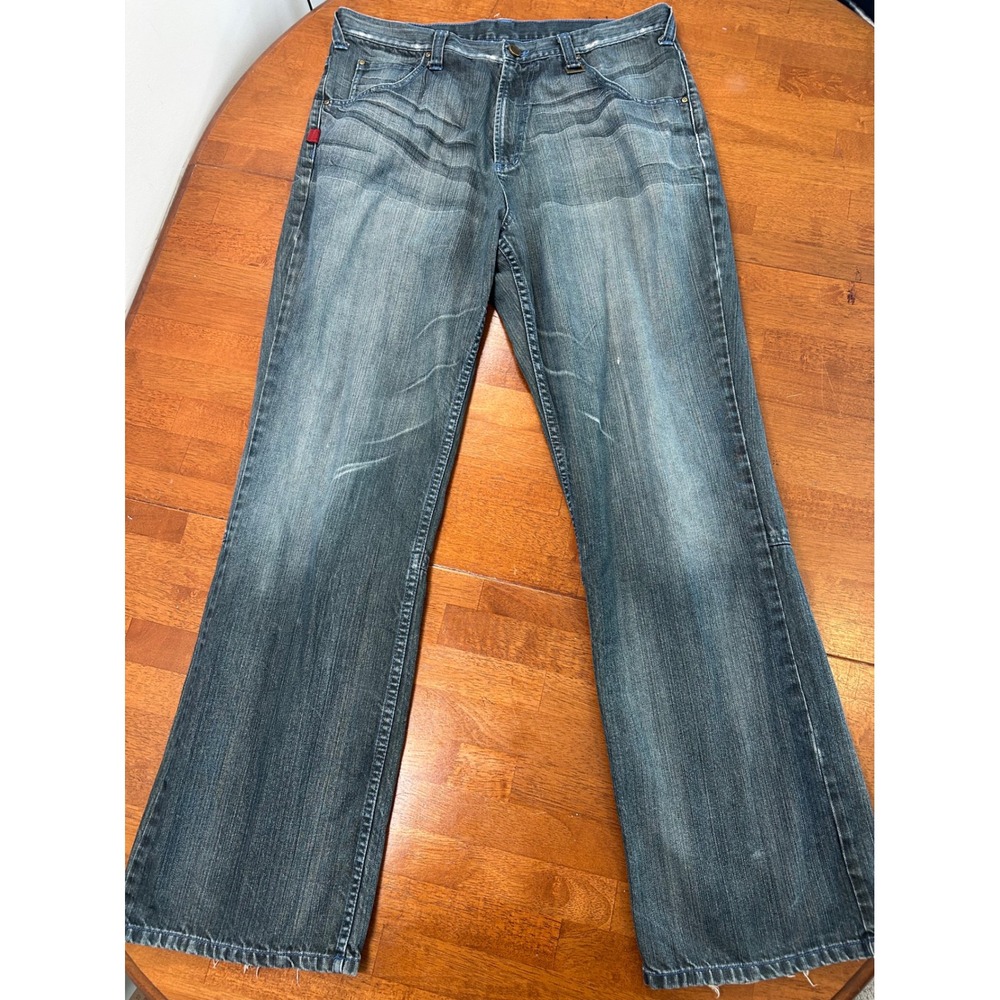 Nike LeBron James Jeans Mens 36 Blue Denim Straight Leg Contrast Stitch